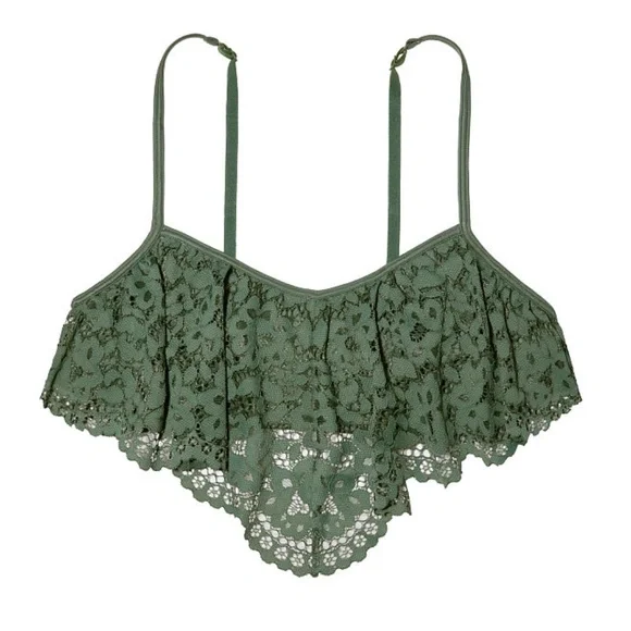 NWT Victoria's Secret Green Lace Bralette - Picture 2 of 9